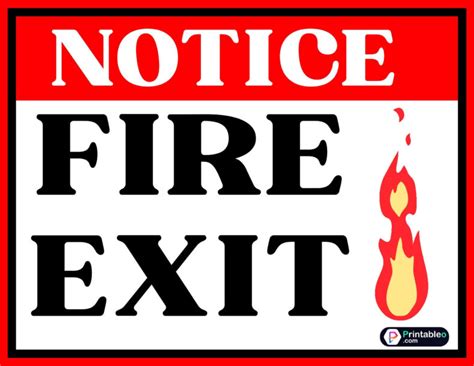 12+ Printable Fire Exit Sign | Download FREE PDFs