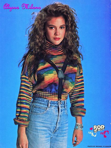 Alyssa Milano BOP Magazine | 80s fashion trends, 1980s fashion trends ...