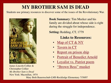 PPT - MY BROTHER SAM IS DEAD PowerPoint Presentation, free download ...