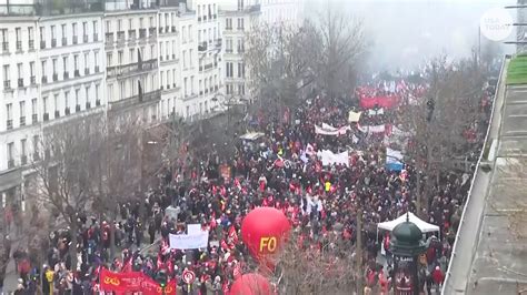 Protests fill the streets of Paris amid plan to raise retirement age