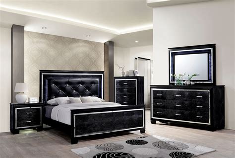 Bellanova Collection Bedroom Set, Black Finish CM7979 – Casye Furniture