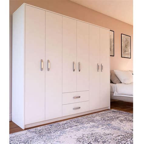 Metalia Deluxe 6 Doors 2 Drawers Wardrobe | خزانة ملابس ميتاليا ديلوكس 6 أبواب 2 درج