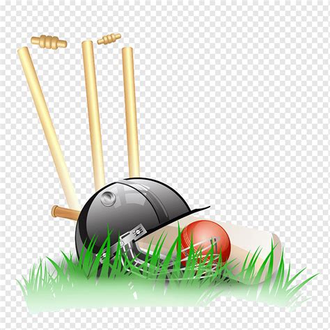 Black baseball helmet and baseball bat on green grass art illustration, Papua New Guinea ...