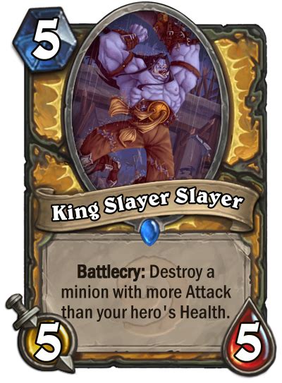 King Slayer Slayer -- His original title was "The guy that kills the guy that kills the king ...