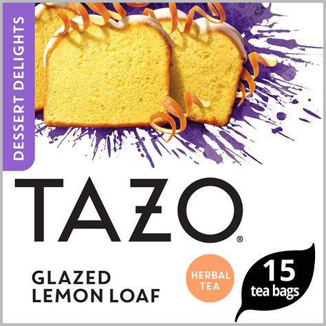 Tazo Dessert Delights Tea Glazed Lemon Loaf 15 Count - Walmart.com ...