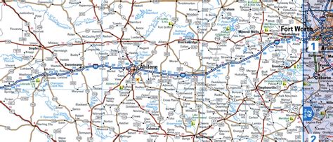 Map of interstate highway I-20 Texas, Alabama, South Carolina with ...