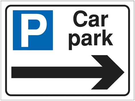 Car Park Navigation Signs - Car Park Right Arrow | Seton