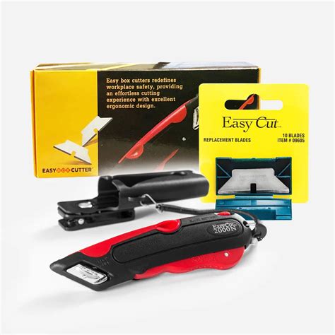 Easy Cut 2000N Red + 10 Pack Blades - Easy Box Cutter