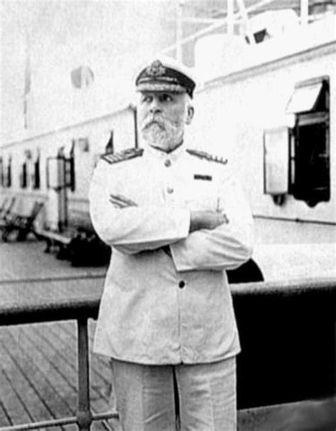 Captain Smith on bridge of Olympic or Titanic