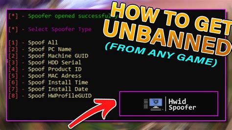 HWID SPOOFER [FREE] WORK FOR EAC AND BE [UPDATED 28/01/2023] - YouTube