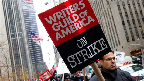 WGA Members Gather as Strike Authorization Vote Begins