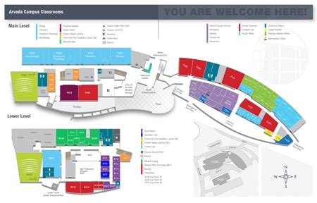 Red Rocks Community College Campus Map - Tourist Map Of English