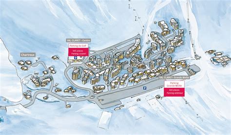 Tignes Val Claret Map / Maps and layout - 3 bedroom 8 person Luxury ...