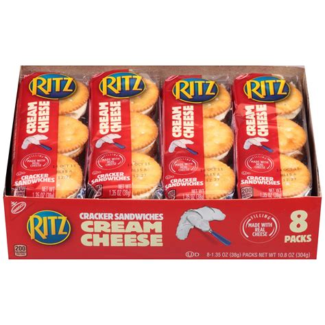 Ritz Cracker Sandwiches with Cream Cheese - 8ct/1.35oz | Peanut butter crackers, Ritz crackers ...