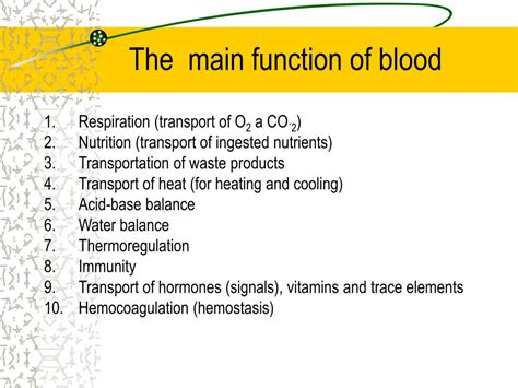 PPT - Function of blood and blood plasma PowerPoint Presentation, free ...