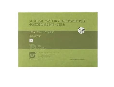 BAOHONG Academy Watercolor Paper 100% Cotton, 140lb/300gsm, Watercolor Block, 20 sheets | Michaels