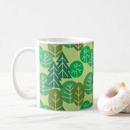 Forest Trees Outdoors Summertime Camping Woodland Coffee Mug - decor gifts diy home & living cyo ...