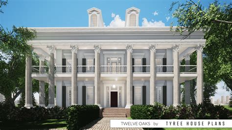 Luxury Southern Plantation. 4500 Square Feet. Tyree House Plans.