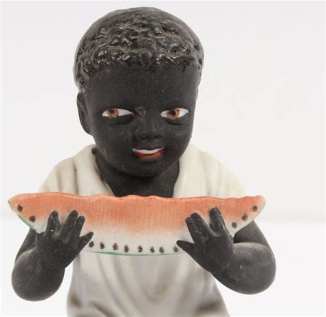 Sold Price: Vtg Bisque Black Boy Eating Watermelon Figurine - January 2, 0117 6:00 PM EST