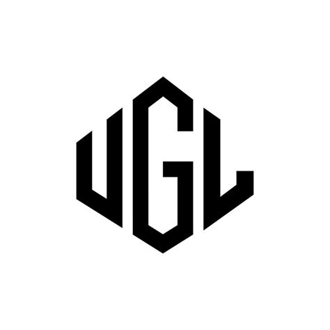 UGL letter logo design with polygon shape. UGL polygon and cube shape ...