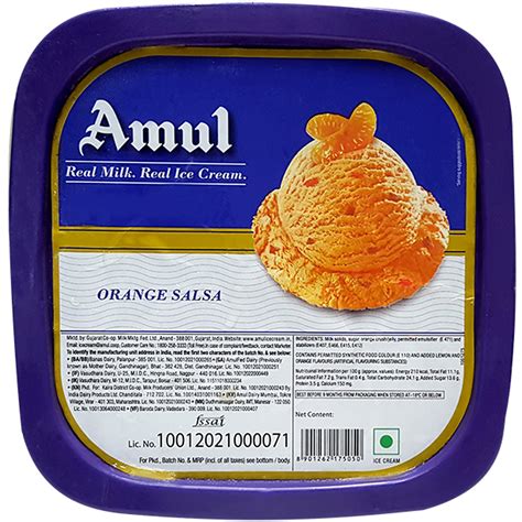 Amul Ice Cream - Orange Salsa, 1 Cup : Amazon.in: Grocery & Gourmet Foods