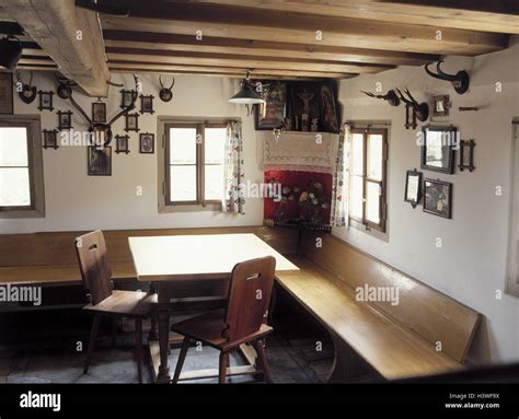 Germany, Upper Bavaria, farmhouse parlour, old, inside, Bavaria Stock Photo: 122877382 - Alamy