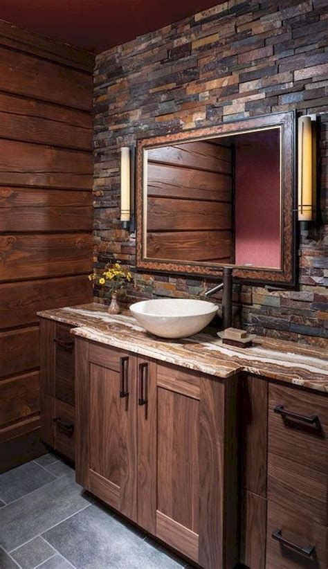 50 Perfect Rustic Farmhouse Bathroom Design Ideas - SWEETYHOMEE