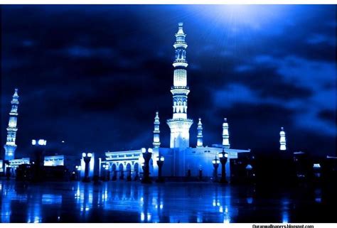 Islamic Wallpaper Blue Colour Mosque Beautiful | Quran, Islam, Wazaif, Ayat, Hadees, Wallpapers ...
