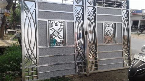 Modern Steel Gate Design, Gate Designs Modern, Modern Gate, Metal Gates, Wrought Iron Doors ...