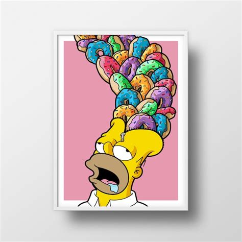 Homer UNZIPPED Simpsons Poster Pop Art Print Cartoon Art | Etsy UK