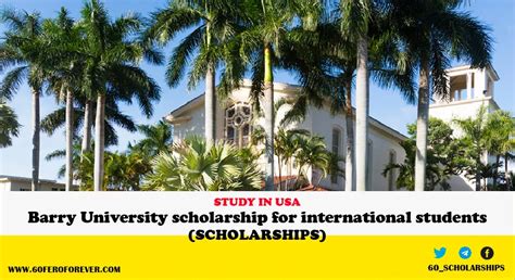 Barry University scholarship for international students 2024 2025