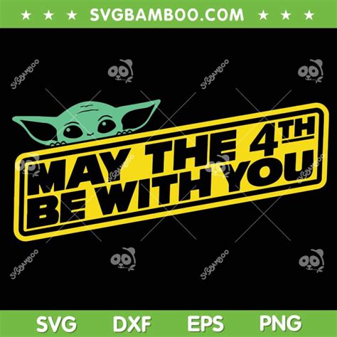 May The 4th Be With You Yoda SVG PNG