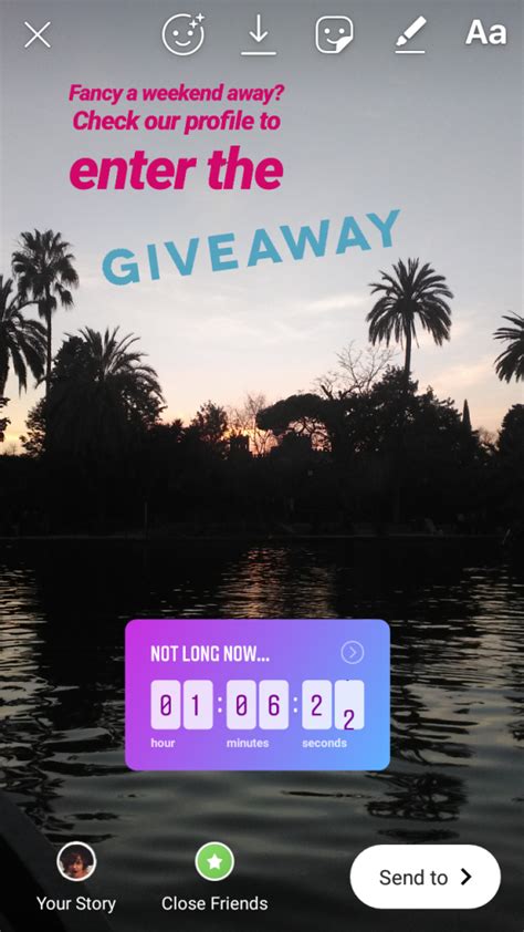 How to promote an Instagram giveaway with Stories