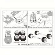 Metal 1 64 Scale Hub Kit Cnc Cutting Wheels Etched All Metal Wheels ...