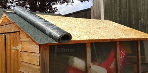 How To Install Garden Shed Felt Roofing (Without A Blow Torch or Self-Adhesive!) - Backyard ...