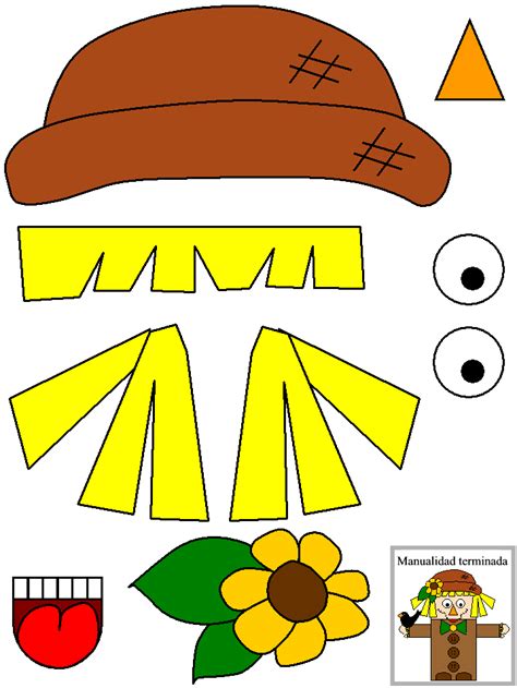 Scarecrow Face Template Printable Free