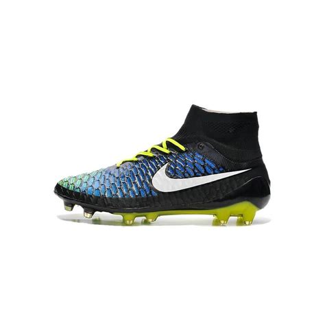 Nike Magista Obra FG Soccer Cleats - Low Price Black Blue Volt