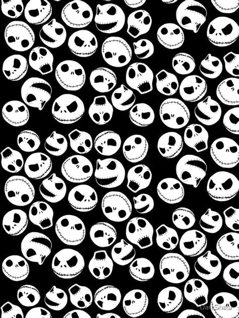 "Jack Skellington Pattern" iPhone Case for Sale by Daniel Shaw | Nightmare before christmas ...