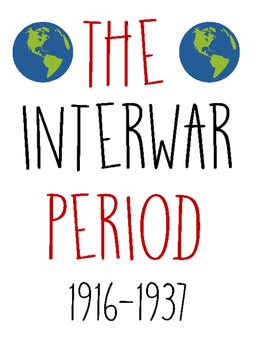 Interwar Period : Timeline Printables by TheMrsWells | TpT