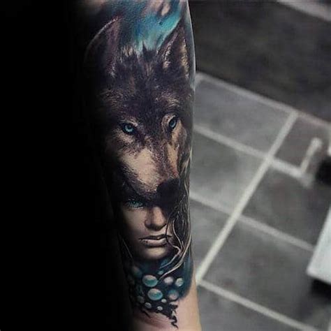 50 Realistic Wolf Tattoo Designs For Men - Canine Ink Ideas