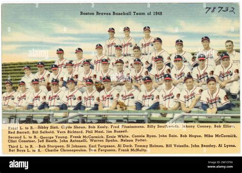 Boston Braves Baseball Team of 1948 , Baseball players, Boston Braves ...