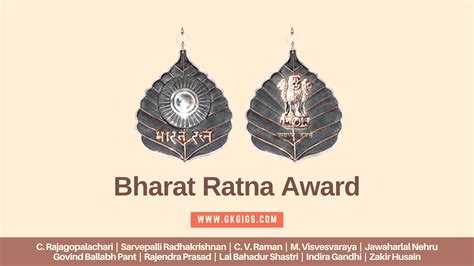 Bharat Ratna Award List In India (1954 - 2023) - GkGigs