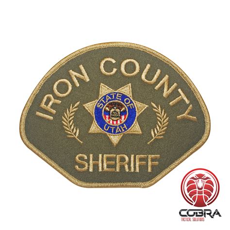 Iron County Sheriff Utah geborduurde patch | Opnaai | Military Airsoft