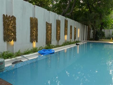 Customised design - Pool wall decoration - metal casted | Pool decor, Pool, Backyard pool