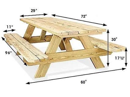 Ultimate Guide to Picnic Table Dimensions & Design | Picnic table, Diy picnic table, Wooden ...