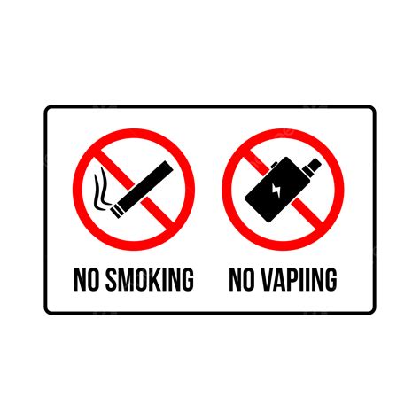 No Smoking And Vaping Sign, No Smoking And No Vaping Icon, No Smoking ...