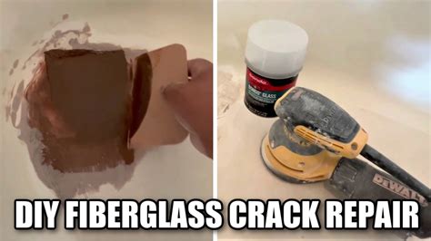 EASY DIY FIBERGLASS BATHTUB CRACK REPAIR | HOW TO REPAIR A FIBERGLASS ...