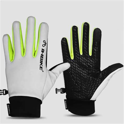 Outdoor Bike Reflective Cycling Gloves Full Finger Men Touched Screen Waterproof Anti Slip ...