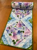 Handmade Quilted Lilac Flowers Spring Table Runner – Patchwork Mountain