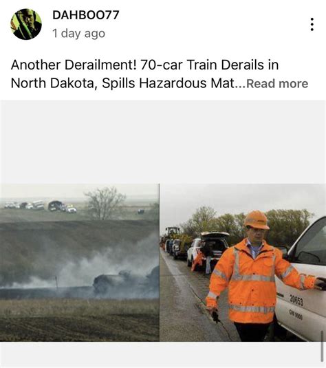 Another train derailment in North Dakota. They want us all dead. : r/HarpazoRapture